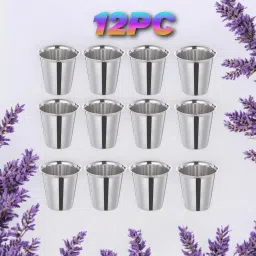 Stainless Steel 12pc stainless steel mirror finish tea cup/coffe cup daily use-image-44
