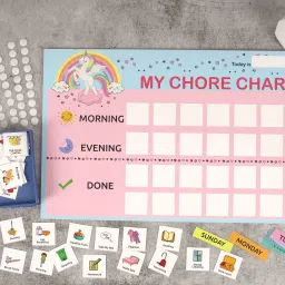 Kids Daily Responsibility Checklist to Do List Daily Task Routine Chore Chart-B1-15