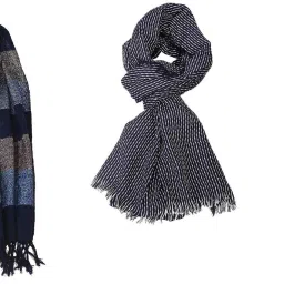 Striped Pure Cotton Men Multicolor Fancy Scarf-image-44