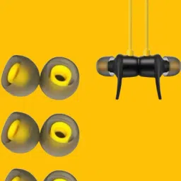 BUMTECH 6 pcs Black BoAt Rockerz-255-002 In The Ear Headphone Cushion-image-56