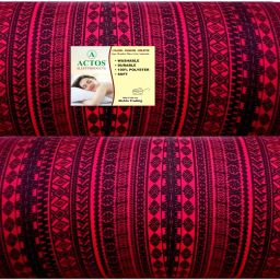 Round Microfibre Geometric Bolster Pack of 2-image-29