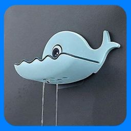 Fish Shape Cute Adhesive Waterproof Wall Mounted Soap Dish(PACK OF 4)-image-81