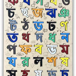 Bengali Alphabet Wooden Puzzle Board – Interactive Learning Toy for Kids-23