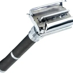 Premium Double Edge Razor with Long Handle & Butterfly Open Shaving System, Men-18