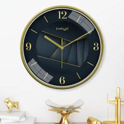 random 12 Inches Navy Blue Round Wall Clock-picture-48