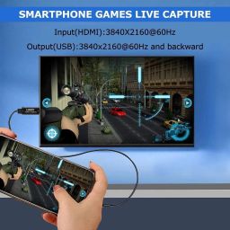 microware Video Capture Card HDMI to USB 2.0 for Live video and Game Streaming Recording Media Streaming Device image 4