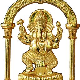 Decorative brass car dashboard idols dancing ganesha god Decorative Showpiece - 6 cm-image-12