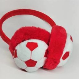 RED Football Design Soft Cushion Padded Ear Muff-image-47