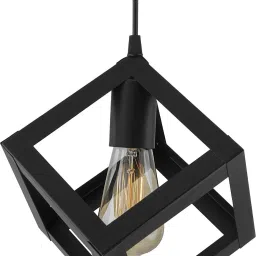 Edison Filament Hanging Cube 6", E27 Holder, Decorative, Black, URBAN Retro, Nordic Style, LED/Filament Bulb, Bulb is not included Pendants Ceiling Lamp-image-29