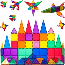 GEL TILES Magplay Classic Solid Color 50 Pcs Magnetic Tiles-5
