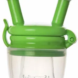 Baby Food Feeder||Fruit Feeder Pacifier||Fruit Nibbler-Best Toy Fruit Teether||Soft Silicone Fruit Teether for Babies||Fridge & Dishwasher Safe||100% BPA-Free Teether (Green) Teether and Feeder-11