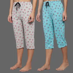 trendy world Women Multicolor Capri-picture-7