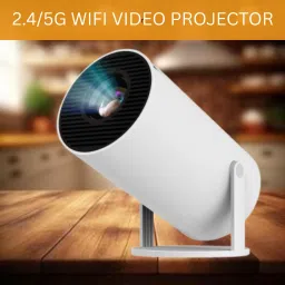 SACRO Smart (Projector) 1080P & 4K Support Rotatable Design With Netflix/Prime etcZ175 (4500 lm / 1 Speaker / Wireless / Remote Controller) Portable Projector-picture-0