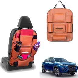 Peepsstore pack of 1 Tan,Orange colour car organizer bags for Fronx Car Multi Pocket-image-47