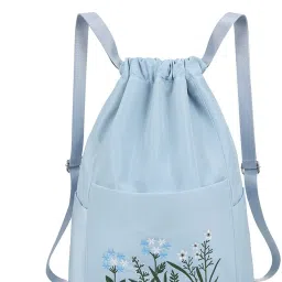 25 L Gym Duffel Bag - Multifunctional Travel Duffel Bag Drawstring bag for Girls Folding Travel Bag - Blue-image-33