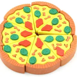 3D Pizza Slices Kids Favourite Food Eraser, Pizza 7 slice eraser for kids Eraser-15