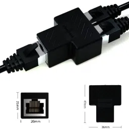 WiredCom Ethernet RJ45 LAN Adapter 1 to 2 Female 8P8C Cat5 Cat6 Cat5e Network Plug Lan Adapter image 4