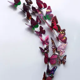 12 cm 3D Butterfly Decoration Self Adhesive Sticker-image-28