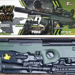 Battle Grounds PUB-G AWM Sniper Toy Gun with Bullets Guns & Darts-image-66