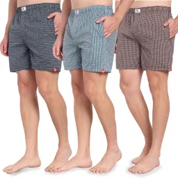 Pack of 3 Checkered Men Boxer-image-24