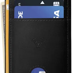 Women Casual Black Genuine Leather RFID Card Holder - Regular Size-image-97