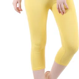 diaz Women Yellow Capri-picture-8