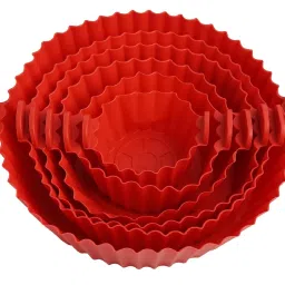 Air Fryer Silicone Pot 6 pcs with Ear Handles, Silicone Pot Liner NGB22 Air Fryer-image-75