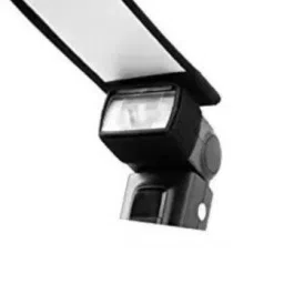 ZuriKrisha Mini Silver White Flash Diffuser Reflector for Camera Flash Light Diffuser Photography Diffuser image 3