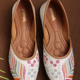 anouk Ethnic Embroidred Jutis and Mojaris Bellies For Women-picture-5
