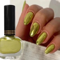 Gel Nail Lacquer gold green-image-86