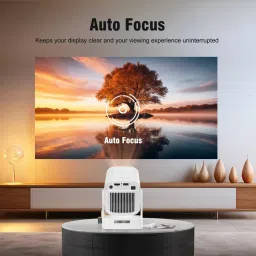 Shopexo HY260 Pro 4K Support Native Full HD Auto Focus Android Bluetooth Wifi Free Style (8000 lm / 1 Speaker / Wireless / Remote Controller) Portable Projector image 2