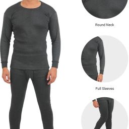 Alfa Oswal Men Thermal Set Winter Wear Warmer Inner Wear Men Top - Pyjama Set Thermal-image-76
