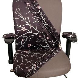 Polyester Checkered 1 Seater Chair Cover-image-17