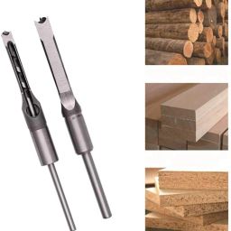 Countersink Tool Kit for Wood Square Hole Cutting Drill Bits (1/2'') UpToDateTools 12.7mm Square Hole Drill Bit, 1/2" High-Carbon Steel Hollow Chisel-13