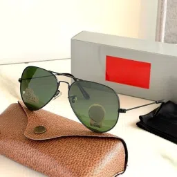 UV Protection, Polarized Aviator Sunglasses (Free Size)-21