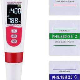 Digital PH Meter, 4 in 1 PH/EC/TDS/Temp for Water Hydroponics, Laboratory etc… pH Testers-1
