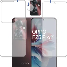 DESIBUZZ Front and Back Tempered Glass for Oppo F25 Pro 5G, (Flexible), camera lens protectors-image-10
