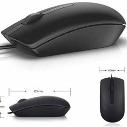 DELL Wired Optical Mouse MS116 & KB216 Wired Keyboard Combo (Zb_01) Combo Set image 4