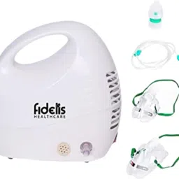 Fidelis Healthcare Combo of Nebulizer Machine and Fixed Thermometer | Steam Respiratory Nebulizer image 2