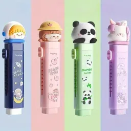 kettoby Eraser for Kids Any 2 Set Multi Design Cutter Shaped Eraser Set for Kids Non-Toxic Eraser image 2