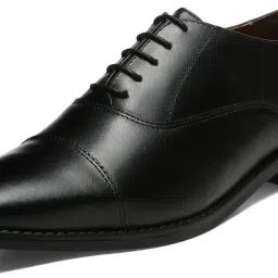 Jet Black Italian Leather Formal Derby Lace Ups for Men (RXCTJB) UK 11 Derby For Men-image-64