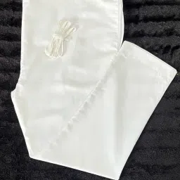 White Cotton Pyjama With Dual Side Pockets Men Pyjama-image-43