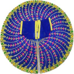 6 No Laddu gopal Blue Dress / Kanha ji poshak for 6 no Dress-image-8