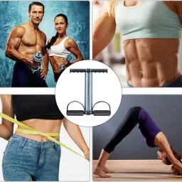 arainfit Black Double Spring Tummy Trimmer For Ab Exercise For Men And Women Ab Exerciser image 5