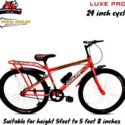 LUXE 24 INCH CYCLE FOR HEIGHT 4'2'' TO 5FT FOR BOYS & GIRLS BICYCLE 24T 24 T (inch) BMX Cycle-image-40