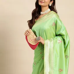 Royal Rajgharana Saree Ethnic Motifs Zari Pure Silk Banarasi Saree-picture-5
