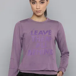 HRX by Hrithik Roshan Women Longanberry Solid Rapid-Dry Antimicrobial Running Sweatshirt-image-48
