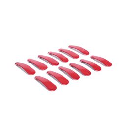 CHANDERKASH Women Set of 12 Red Solid Tic Tac Hair Clips-60