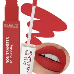 FORFOR Power Stay Non Transfer 12 Hours Stay Velvet Matte Lipstick 4 ml - Candy Red 01-16