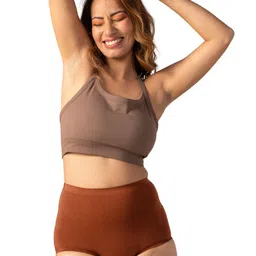 Mahina Women Solid High Rise Leak-Proof Period Briefs-46